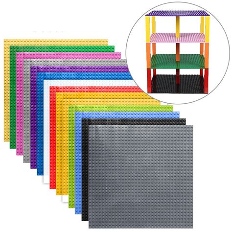 hot 32 32 dots double sided baseplates small bricks diy building blocks base plate compatible