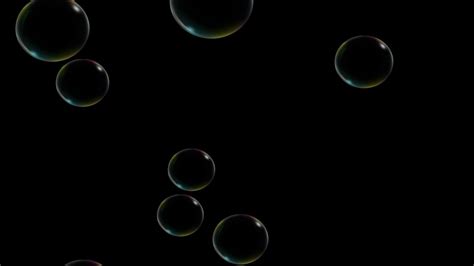 Moving Bubbles Blue Black Green Screen Effect Video Background