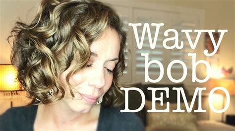 Demo Styling My Wavy Bob Bounce Curl Review Alyson Lupo Youtube