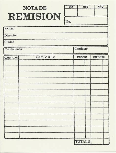 Formacion Para El Trabajo Secretariado Nota De Remision