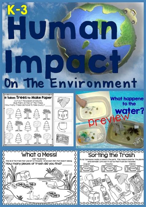 Human Impact On Environment Worksheets