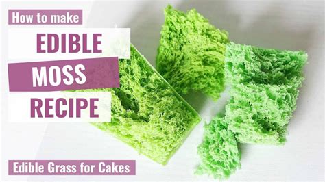 How To Make Edible Moss Edible Grass For Cakes Youtube