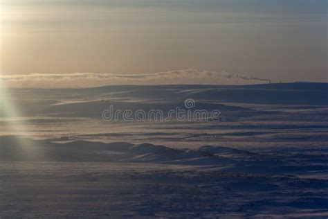 Winter Sunny Morning Norilsk Stock Photo Image Of Snow Outdoors