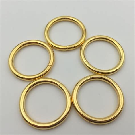 Free Shipping 40 Pcs Lot Gold Plated Iron Ring 20mm Inner Size In