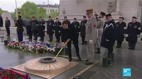 In vielen europäischen ländern ist der 8. Emmanuel Macron commémore la victoire du 8 mai 1945 à ...