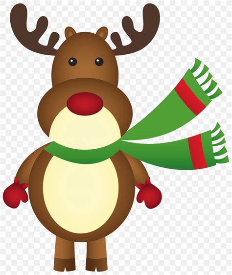 Rudolph Santa Claus Reindeer Christmas Clip Art PNG 5212x6187px
