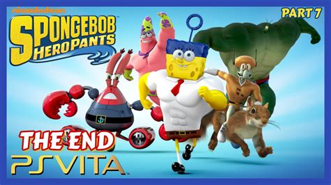 Ps Vita Gameplay Spongebob Heropants Part 7 The End Youtube
