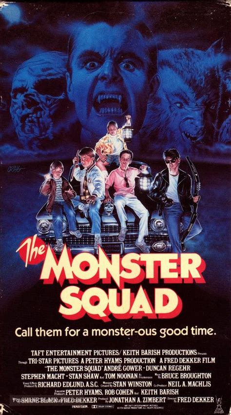 the monster squad 1987 vhs movie cover