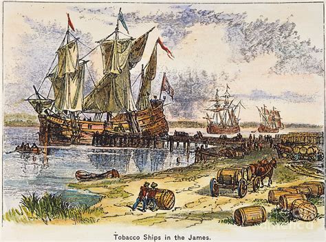 Tobacco Ships 1600s Photograph By Granger