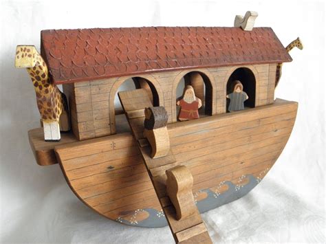 Noahs Ark Wooden Primitive One Of A Kind By Cottagecraftsman 29900
