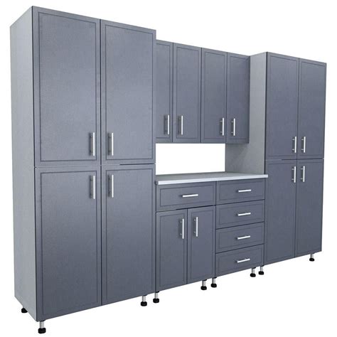 Newage garage cabinets allow you to easily enjoy the fun of life. ClosetMaid 80.5 in. x 120 in. x 21 in. ProGarage Basic ...