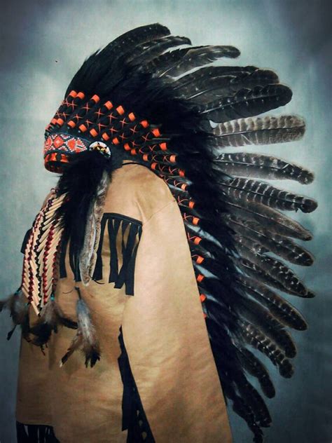 Turkey Feather Headpiece Native American Inspired Headdress