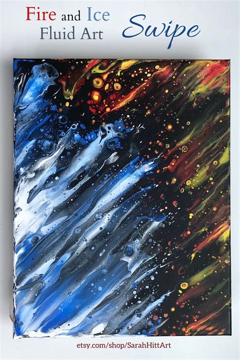 This Original Fluid Acrylic Swipe Painting Represents One Of The Many