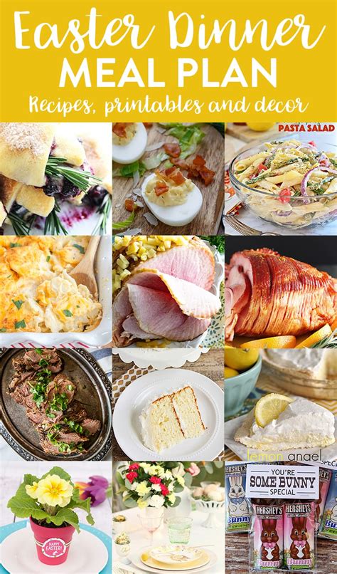 Take the stress off with these simple, yet. Easy Easter Dinner Meal Plan and Party Ideas ...