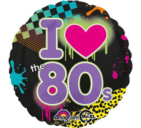 If you love the music of the 80s, the videos that went along with them were like icing on the cake. globo-metalizado-i-love-the-80s-de-43-cm-86844 - Blog de ...