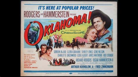 In oklahoma, several farmers, cowboys and a traveling salesman compete for the romantic favors of various local ladies. Oklahoma! (#12) Finale · Movie Trailer (Exit Music) - YouTube
