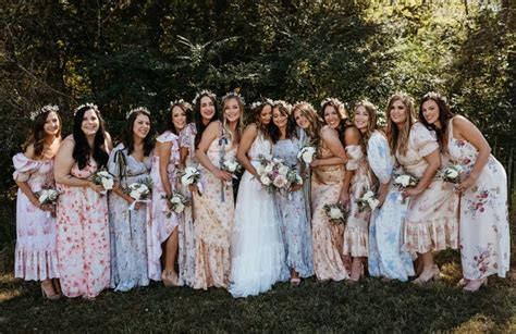 45 Best Floral Bridesmaid Dresses For A Botanical Look