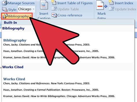 How To Automatically Generate A Work Cited Page Through Microsoft Word 7