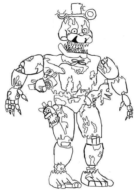 46 Nice Stock Five Nights At Freddys Freddy Coloring Pages Toy