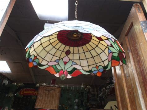 Runnup industrial 12 wide tiffany style flush mount 2 lights ceiling light fixture with glass shade vintage ceiling lamp in blue. Tiffany Style Ceiling Lamp Shade