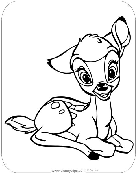 Free Printable Bambi Coloring Pages Printable Templates
