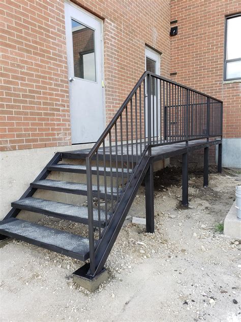 Outdoor Metal Stairs Fabricators Installers Toronto Exterior Stairs