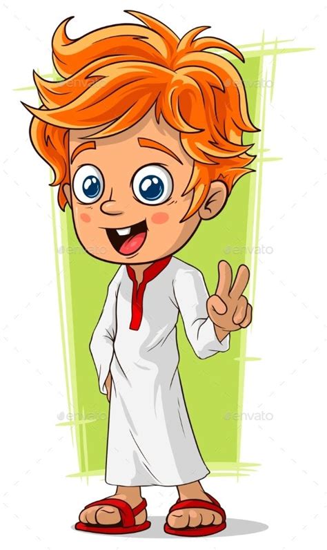 Cartoon Redhead Boy With Blue Eyes Red Head Cartoon Boy