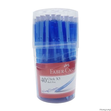 Faber Castell Click X5 Ball Pen Blue 05mm Set Of 40