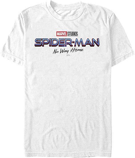 Amazon.com: Men's Marvel Spider-Man: No Way Home Logo White T-Shirt