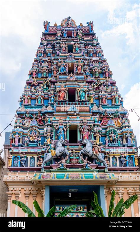 The Gopuram Tower Of The Sri Mahamariamman Temple The Oldest Hindu