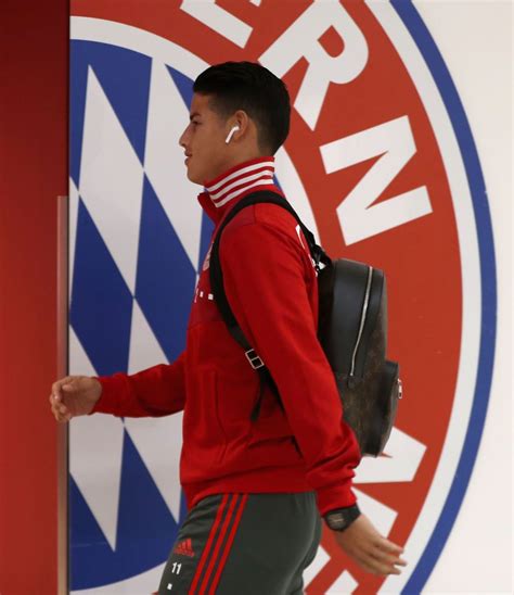 James Rodriguez Of Fc Bayern Muenchen Arrives At The Players Tunnel James Rodriguez