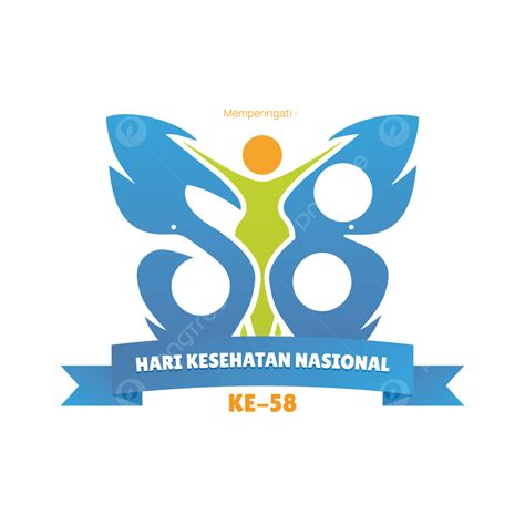 Gambar Logo Ucapan Hari Kesehatan Nasional Ke 58 Tahun 2022 Hd Hkn