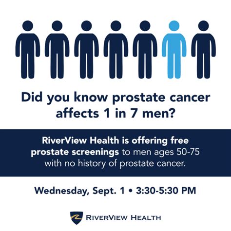 Riverview To Offer Free Prostate Cancer Screenings Sept For Men Riverview Health