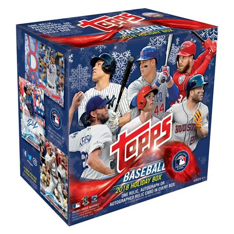 2018 Topps Holiday Baseball Trading Cards Mega Box