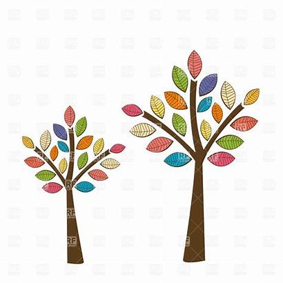 Autumn Tree Clipart Clip Fall Background Trees