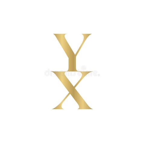 logotipo das iniciais do alfabeto yx xy x e y ilustração do vetor ilustração de molde inicial