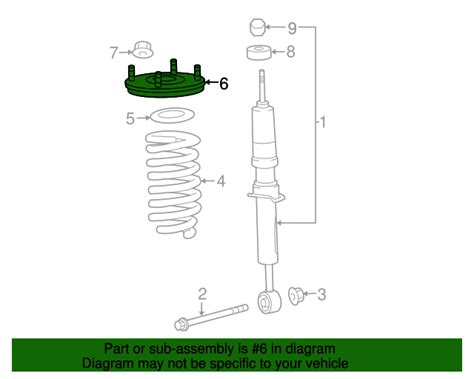 48609 60070 Shock Mount 2008 2011 2013 2020 Toyota Land Cruiser Lithia Toyota Parts