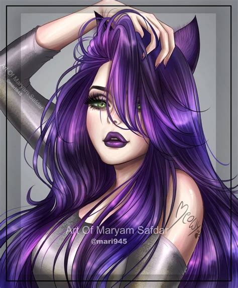 Feeling Purple By Mari On DeviantArt Anime Purple Hair Digital Art Girl Anime Art Girl