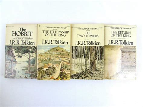 Vintage Hobbit Lord Of The Rings Set Jrr Tolkien 1970s Ballantine