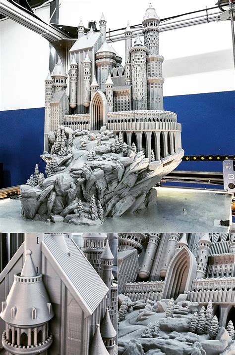Trideo3d Spends 260 Hours 3d Printing This Amazing Hogwarts Inspired