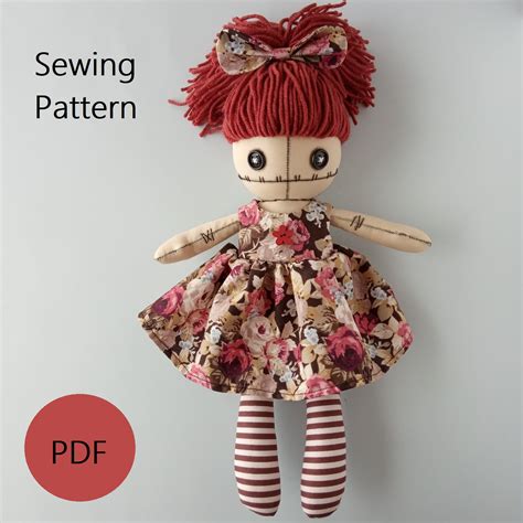 Rag Doll Sewing Pattern And Tutorial Pdf Doll With Clothes Inspire Uplift