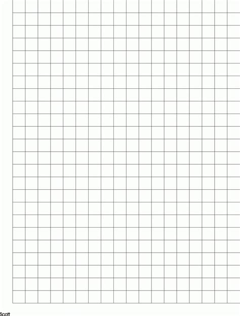 This printable graph paper (also known as grid paper) features squares of various sizes, from 1 line per inch to 24 lines per inch. Graph Paper With Numbers And Letters Full Page Printable | Printable Graph Paper