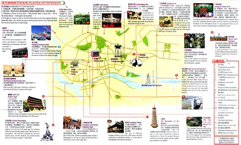 Map Of Guangzhou Attractions Guangzhou Tourist Map Easy Tour China