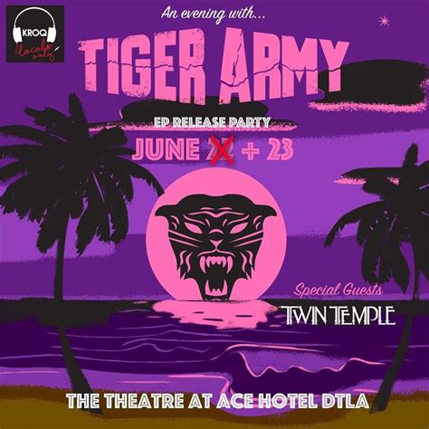 Bandsintown Tiger Army Tickets Sunshine Theater Sep 09 2017