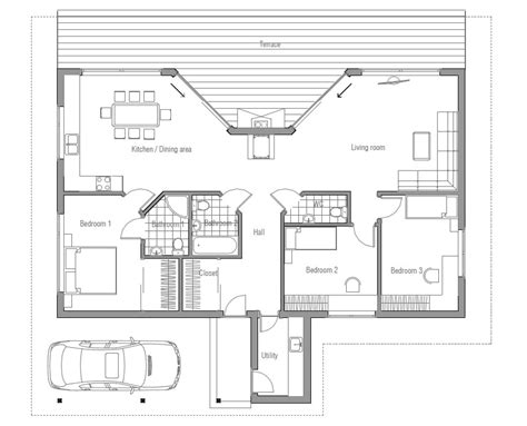 Affordable Home Plans Affordable Modern House Plan Ch61
