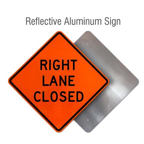 Right Lane Closed Sign Save 10 Instantly