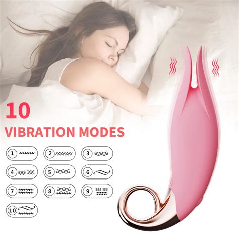 Sexy Costumes 10 Speed Tongue Licking G Spot Clitoral Vibrator Clit