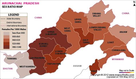 Arunachal Pradesh Sex Ratio Census 2011