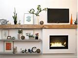 Electric Fireplace With Mantel And Shelves