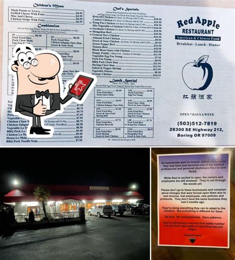 Red Apple Restaurant In Boring American Restaurant Menu And Reviews